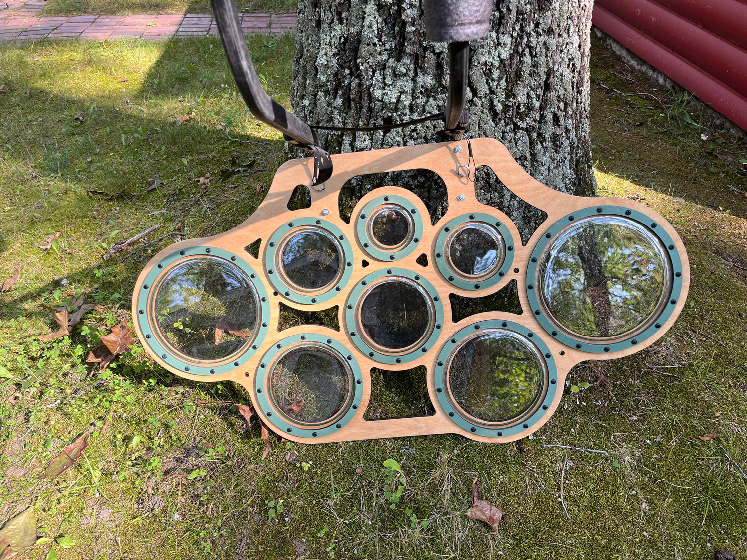 This is an Octotom. A lightweight eight-headed marching drum that’s easy to carry, sounds great and will allow far more people to enjoy marching.